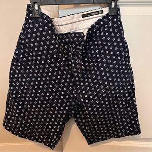 RLX Ralph Lauren golf shorts, size 32, Blue Check pattern